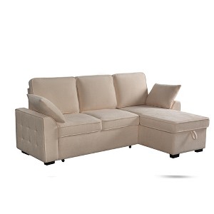 TiramisuBest Multi Functional Sectional Sofa Modular L Shape Plush Upholstery Cup Holder Adjustable Backrest Living Room - 1 of 4
