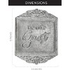 AuldHome Design Galvanized Steel Rustic Sign: Be Our Guest; 15 x 11.5 Inch Farmhouse Decorative Wall Decor for Home or Guest Room - 2 of 4