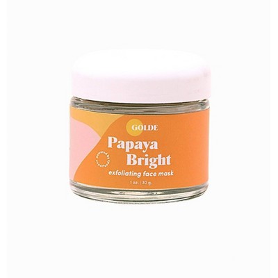 Golde Papaya Bright Superfood Face Mask - 1oz