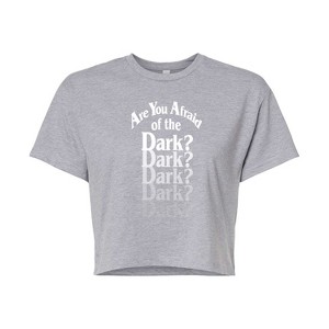 Women's - Are You Afraid of the Dark - Logo Fade Cropped Graphic T-Shirt - 1 of 4