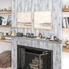 Fireplace Mantel, Floating Farmhouse Solid Fir Wood Shelf, Handmade Heavy Duty Wall Mounted Shelf, with Metal Bracket - 3 of 4