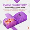 MEDca Monthly Pill Organizer - 31 Day Am/Pm Daily Pill Organizer 32 Pill Cases for Each Day, Pill Dispenser, Organizer Box for Vitamins & Medicine - 3 of 4