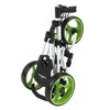 Caddymatic Golf X-Lite One-Click Folding Pull/Push Golf Cart White/Green - 3 of 4