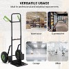 400lbs Hand Truck Dolly, Heavy Duty Steel Dolly Cart with 10" Rubber Tires & 35" - 45" Telescoping Handle for Warehouse, Supermarket, Garage - 4 of 4