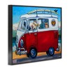 Stupell Industries Pets on Vacation Minibus Black Framed Giclee Art - 3 of 4
