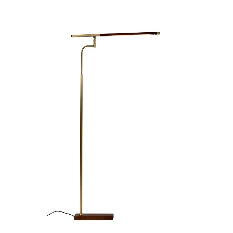 50.5&#34; x 62.5&#34; 3-way Barrett Floor Lamp (Includes LED Light Bulb) Brass - Adesso, 6 of 9