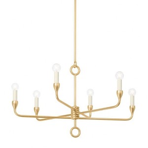 Troy Lighting Orson 6 - Light Chandelier in  Vintage Gold Leaf - 1 of 1