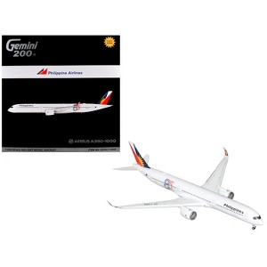 Airbus A350-1000 Commercial Aircraft with Flaps Down White with