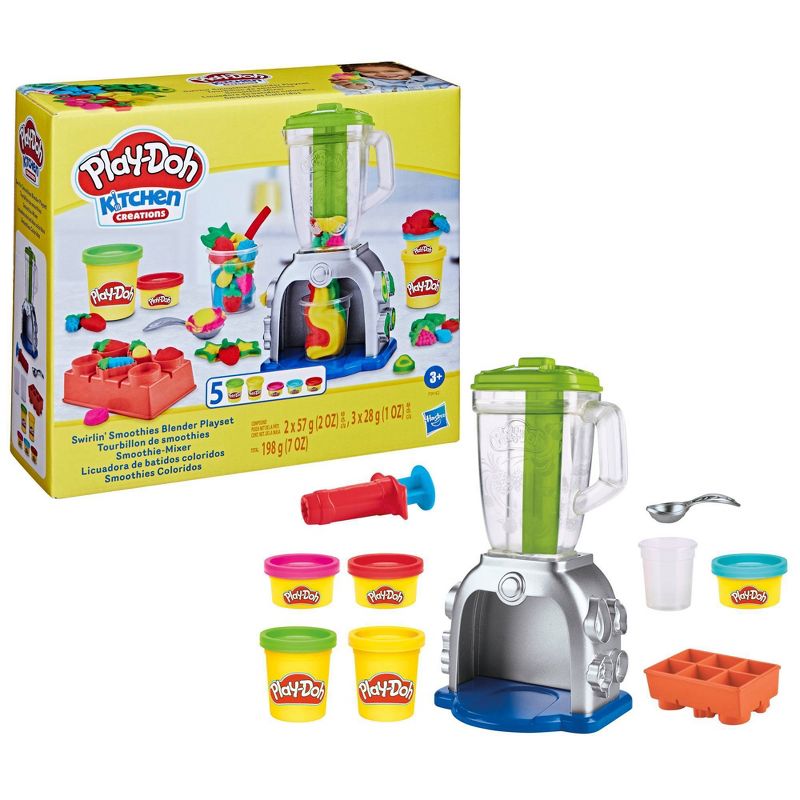 Play-Doh Swirlin Smoothies Blender Playset, 4 of 11
