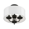 Livex Lighting Brookdale 3 - Light Semi-Flush Mount in  Black - 2 of 4