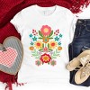 The Juniper Shop Folk Art Florals Distressed Youth Short Sleeve Tee - S - White - 4 of 4