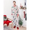 PATPAT Christmas Matching Family Pajamas Set Santa Claus and Christmas TreePrint White PuS with Christmas Socks White - 3 of 4