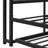 Queen Size Metal Platform Bed Frame with Twin size trundle, Upholstered headboard, Sockets, USB Ports and Slat Support, No Box Spring Needed - 3 of 4