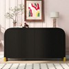 U-Style Four-Door Cabinet Sideboard with Ash Veneer: Exceptional Features for Hallways, Entryways, and Living Rooms - 2 of 4