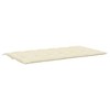 vidaXL Garden Bench Cushion Cream White 78.7"x(19.7"+19.7")x2.8" Oxford Fabric - 4 of 4
