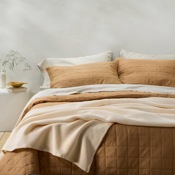 Cobija de cama micro waffle - Casaluna™ 4