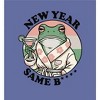 New Year, Same B**** Frog With Cocktail Adult Crew Neck Short Sleeve Tee - 2 of 2