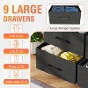 FDW 5/8/9 Dresser Fabric Dresser Wide Storage Chest for Bedroom Living Room - 4 of 4