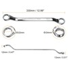 Unique Bargains Metric CR-V 12 Point 45 Degree Offset Double Box End Wrench - 2 of 4