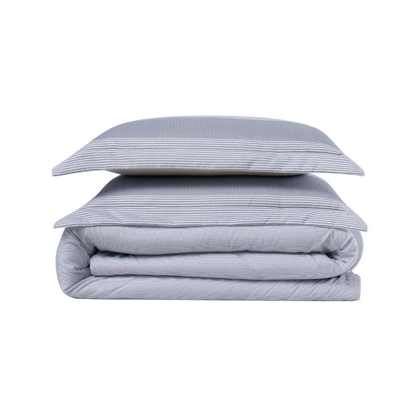 Multi Stripe Comforter Set Gray - Truly Soft, 4 of 5