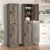 USIKEY 67“ Tall Storage Cabinet, Bathroom Cabinet with 4 Shelves & 2 Doors, Narrow Tall Cabinet, Floor Cabinet for Bathroom, Living Room - 2 of 4