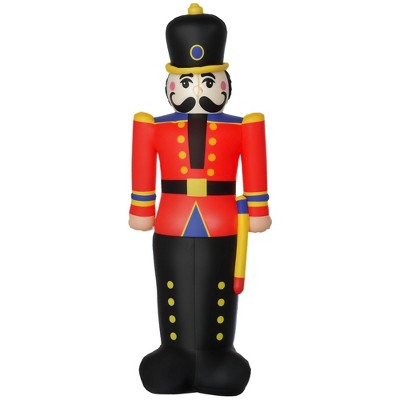 NAYSAYE Inflatable Holiday Decoration Nutcracker Toy Soldier for Christmas Yard Display, Multicolor, 25.25"*17.75"*70.75"