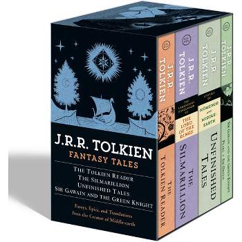 Tolkien Fantasy Tales Box Set (the Tolkien Reader, the Silmarillion, Unfinished Tales, Sir Gawain and the Green Knight) - by  J R R Tolkien