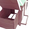 vidaXL Chicken Coop with Nest Box Mocha 74.8"x28.3"x40.2" Solid Firwood - 4 of 4