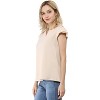 INSPIRE CHIC Women's Work Business Casual Plain Cap Sleeve Blouse - 2 of 4