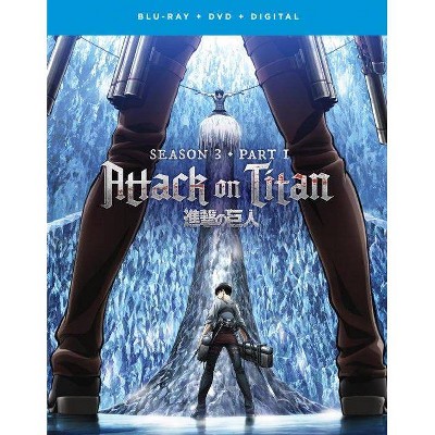 Attack On Titan Season 3 Part 1 blu ray Dvd Digital Target