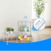 FONTOI Storage Racks, 1-Tier Shelving Unit with Adjustable Wire Shelf, Wire Stackable Storage for Entrance Garage Kitchen, Sliver, 13.8"*14.6"*15" - 2 of 4