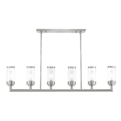 Livex Lighting Hillcrest 6 - Light Chandelier in  Brushed Nickel