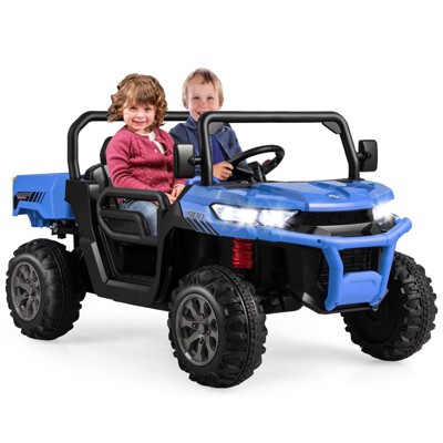 Infans 12V 2 Seater Ride On UTV Dump Truck Remote w/ Electric Dump Bed & Shovel