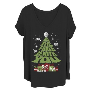 Women's Star Wars: Return of the Jedi May the Christmas Gifts Be With You T-Shirt - 1 of 4