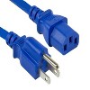 SANOXY 4 PACK of 2ft 18 AWG Universal Power Cord IEC320 C13 to NEMA 5-15P, Blue - 3 of 3