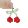 Unique Bargains Cherry Beaded Shoelace Charms 1 Pair - 3 of 4
