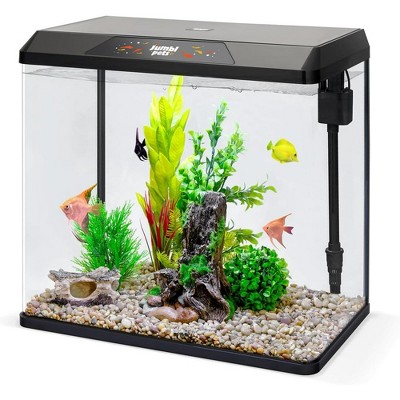 Jumblpets Starter Fish Aquarium Kit Beginner Glass Fish Tank Kit W led Lighting More 2 Gallon Target