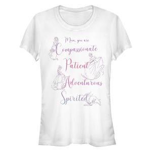 Juniors Womens Disney Princesses Mom Qualities T-Shirt - 1 of 3