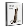 Stupell Industries Take What You Need Toilet Paper Cat Framed Giclee Art, Black, 16" x 20" - 2 of 4