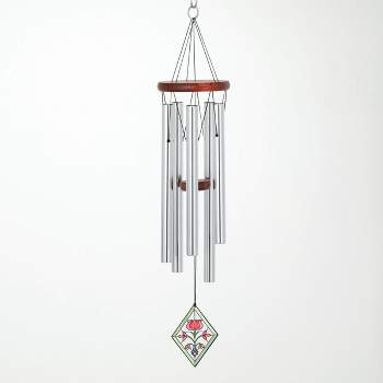 Woodstock Windchimes Décor Chime Tulip, Wind Chimes For Outside, Wind Chimes For Garden, Patio, and Outdoor Décor, 26"L