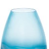 Beachcombers Large Blue Frosted Glass Vase - 2 of 4