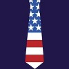 Junior's Design By Humans Fourth Of July Simple American Flag Tie By FreshDressedTees T-Shirt - 2 of 2
