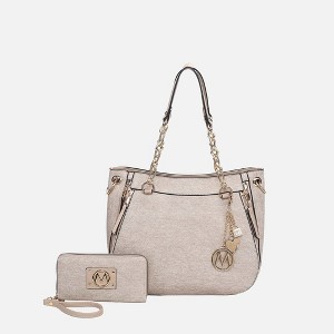 MKF Collection Lina Woman’s Tote Bag and Wallet set by Mia K - 1 of 4