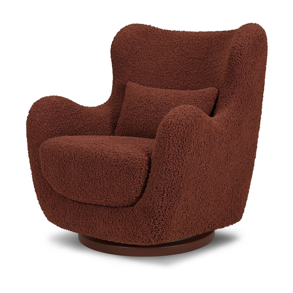 Photos - Coffee Table Nursery Works Solstice Swivel Glider - Rouge Teddy Loop with Rouge Wood Ba