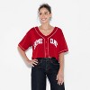 Women's Game Day Cropped Elbow Sleeve V-Neck Athletic Jersey - Wild Fable™ - 2 of 3