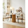 Nordlys Set of 2 Metal and Velvet Dining Chairs Modern Design Style Upholstery Dining Room - 2 of 4
