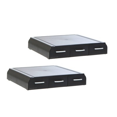 Mind Reader 2pk PC/Laptop/iMac Monitor Stand Black image 1