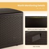 WELLFOR 120 gal Outdoor Waterproof Deck Box Brown - 4 of 4