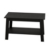 Stylish 31.5" Coffee Table with Open Shelves - 2-Tier Modern Industrial Design - 2 of 4