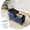 StorageBud Storage Ottoman for Bedroom End of Bed, Faux Leather Storage Bench, Large Storage Ottoman Bench, Entryway Bench with Storage - 2 of 4